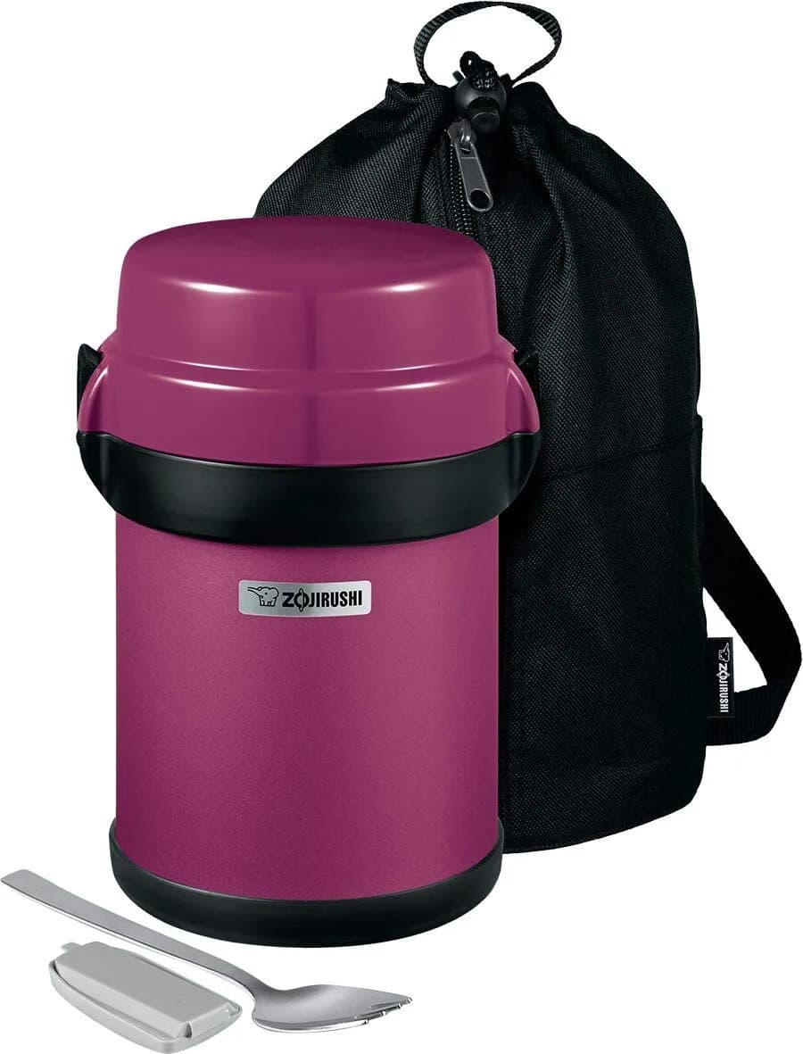 Zojirushi Mr. Bento Stainless Lunch Jar 41 fl oz | Vacuum Insulated Food Storage — Plum