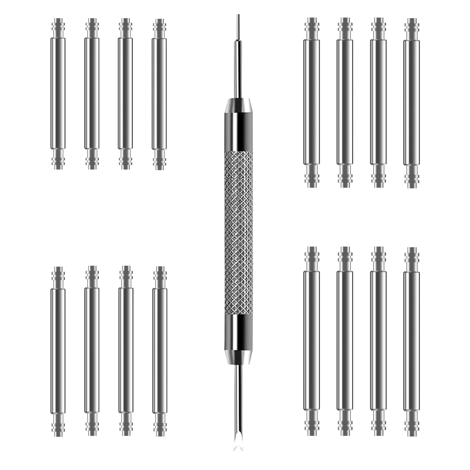Vellsar 24mm Watch Band Pins & Tool Kit | Stainless Steel Spring Bars for Watch Bands & Buckles - main product image