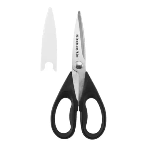 KitchenAid Black Multipurpose Kitchen Shears with Nutcracker & Bottle Opener, 1 Pack thumbnail 1
