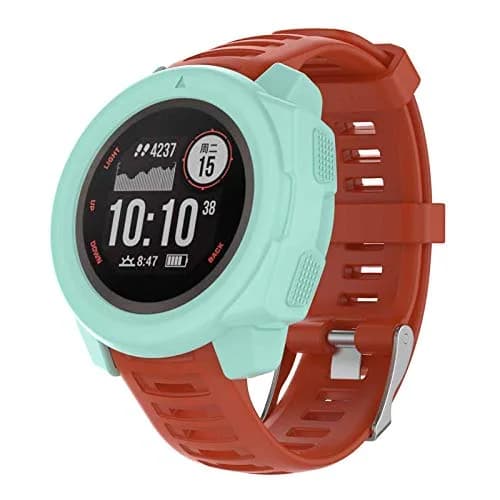 LICHIFIT Soft Silicone Protector Case for Garmin Instinct Smart Watch | Teal thumbnail 2