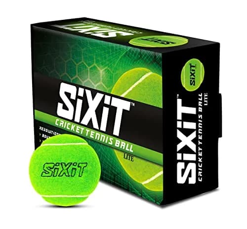 Sppartos Sixit Lite Cricket Tennis Ball 6 Pack | Durable, Consistent & High-Performance thumbnail 1