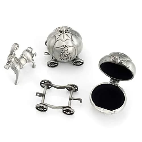 Mogoko Silver Storage Box for Baby Teeth & Curl Keepsakes | Child Memory Box, 5.1"L x 1.5"W x 2.1"H thumbnail 2