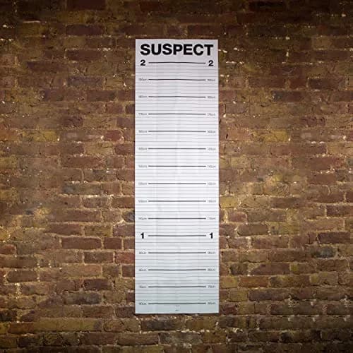 Suck UK Mugshot Height Chart & Party Props Poster with 10 Number Cards | 24 inch (61 cm) Vertical Poster thumbnail 7