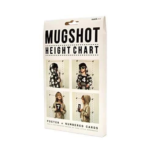 Suck UK Mugshot Height Chart & Party Props Poster with 10 Number Cards | 24 inch (61 cm) Vertical Poster thumbnail 3