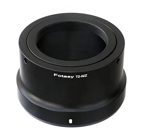 Fotasy T2 T Mount Lens to Nikon Z Mount Adapter | Infinity Focus Guaranteed, Manual Exposure & Focus thumbnail 1
