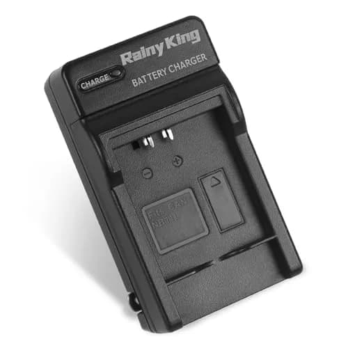 Rainy King NB-11L Battery Charger for Canon PowerShot ELPH 110 HS, 130 HS, 340 HS, 350 HS, A2300, SX400 is, A2400 is, A2500, A3500 is, A4000 is, IXS 240 HS, IXUS 285 HS | Travel Model, LCD Indicator, CE Certified thumbnail 1