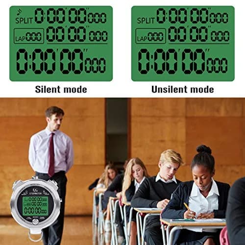 LAOPAO Metal Stopwatch 200 Lap Memory 1/1000s Accuracy with Backlight | Mute Function & Stainless Steel Build thumbnail 5