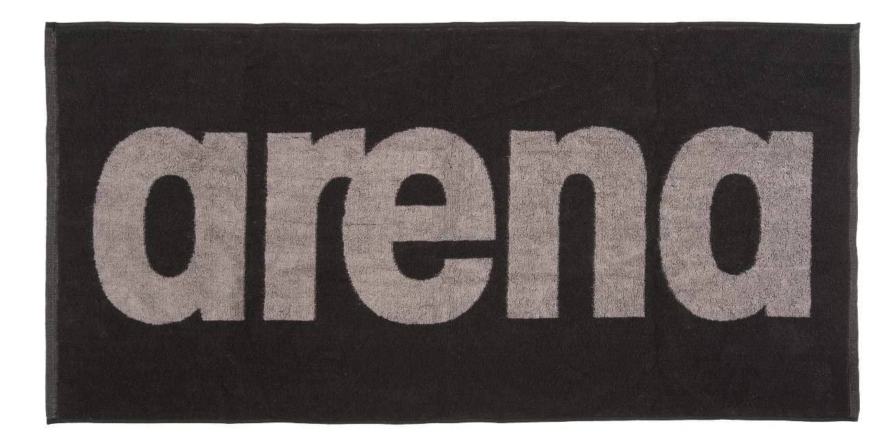 ARENA Gym Soft Towel, Black/Grey | 400g Terry Cotton, Large & Soft for Gym & Deck Use - main product image