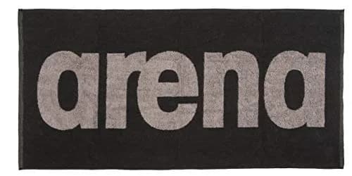 ARENA Gym Soft Towel, Black/Grey | 400g Terry Cotton, Large & Soft for Gym & Deck Use thumbnail 1