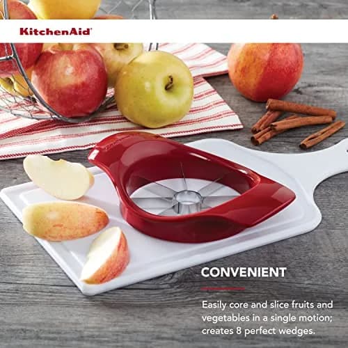 KitchenAid Classic Fruit Slicer Red | Effortless Core & Slice in One Motion thumbnail 5