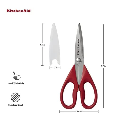 KitchenAid Red Multipurpose Shear Set with Nutcracker & Bottle Opener, 1-Piece, 8.72 Inch thumbnail 2