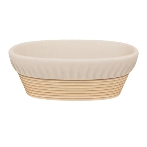 Sondiko Oval Rattan Bread Proofing Basket 24.5cm (9.6") | Handmade for Sourdough Baking thumbnail 1