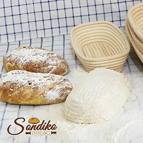 Sondiko Oval Rattan Bread Proofing Basket 24.5cm (9.6") | Handmade for Sourdough Baking thumbnail 6