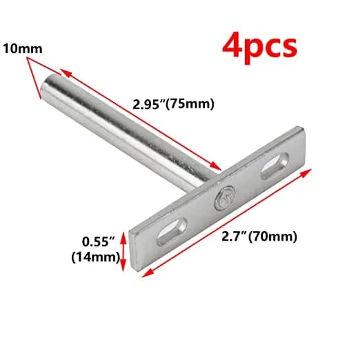 Antrader 3 Inch Floating Shelf Brackets Set of 4 | Heavy Duty Cold Rolled Steel for DIY Projects thumbnail 3