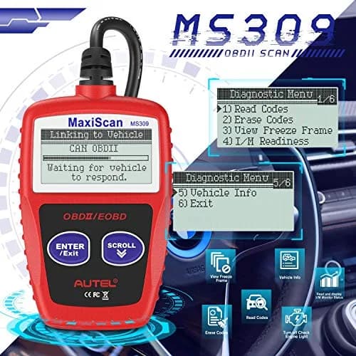Autel OBD2 Scanner MS309 Universal Car Engine Fault Code Reader | Reads & Clears Codes thumbnail 3