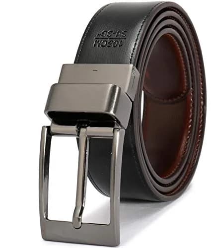 beltox fine Men's Dress Belt Leather Reversible 1.25" Wide | Formal & Casual Dual-Side Belt thumbnail 3
