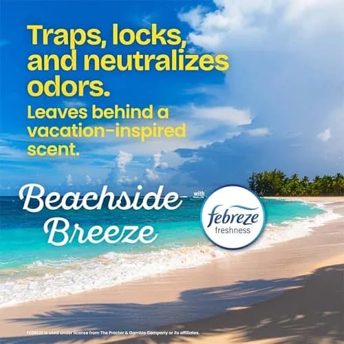 Glad Small Trash Bags 4 Gallon | Odor-Resistant with Febreze Beachside Breeze (70-120 chars) thumbnail 3