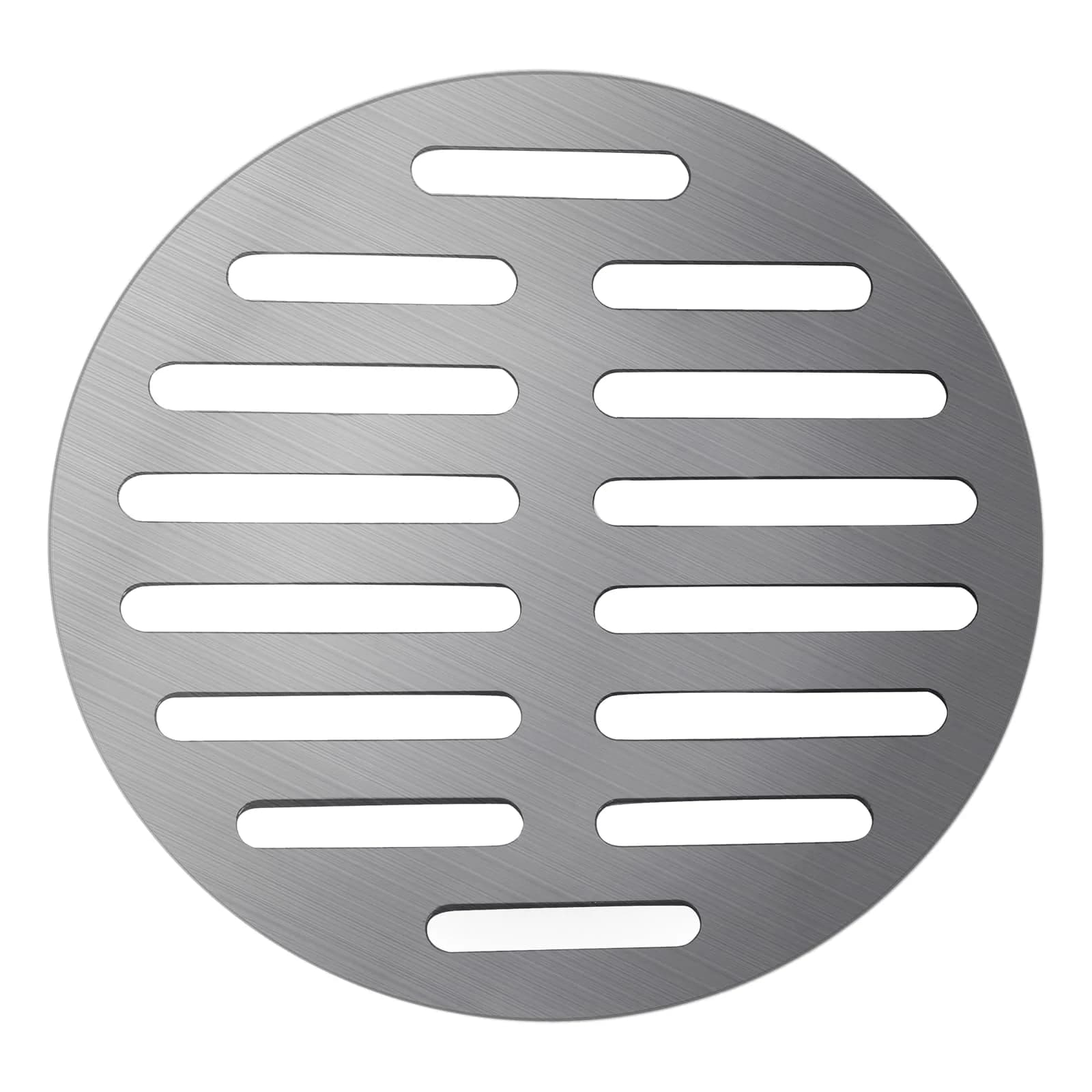 Vonty Round Stainless Steel Floor Drain Cover 6 Inch | Leak-Free Drain Cover with 14 Holes, Silver Tone - main product image