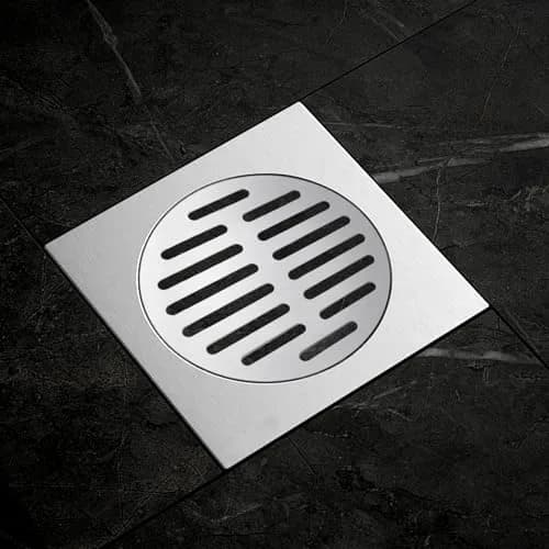 Vonty Round Stainless Steel Floor Drain Cover 6 Inch | Leak-Free Drain Cover with 14 Holes, Silver Tone thumbnail 2