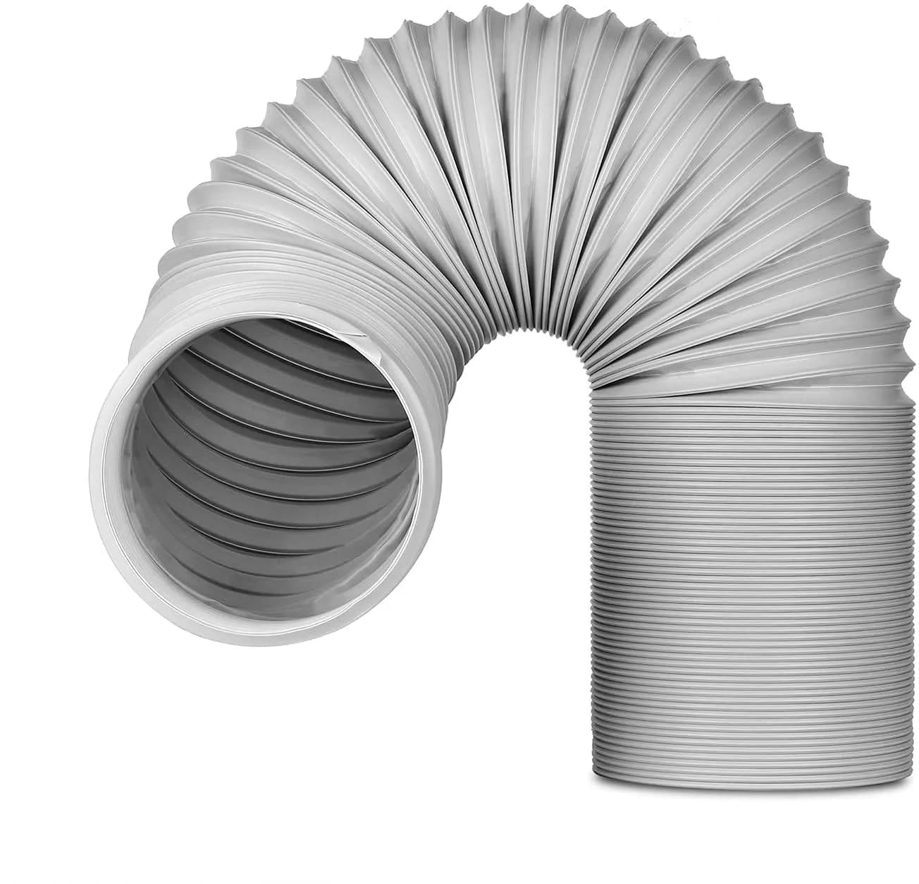 TURBRO Portable Air Conditioner Exhaust Hose 5 Inch Diameter 78 Inch Length White | Expandable & Universal Fit — 5.9 in