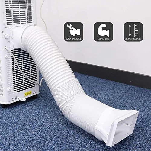 TURBRO Portable Air Conditioner Exhaust Hose, 5" Diameter, 78" Length | Universal, Anti-Clockwise Thread thumbnail 8