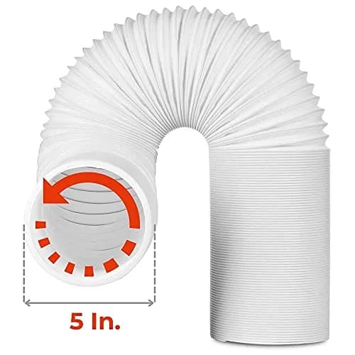 TURBRO Portable Air Conditioner Exhaust Hose, 5" Diameter, 78" Length | Universal, Anti-Clockwise Thread thumbnail 2