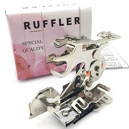 Youngine Ruffler Sewing Machine Presser Foot | Adjustable Pleats & Ruffles Attachment for Low Shank Singer, Brother, Janome, Kenmore thumbnail 8