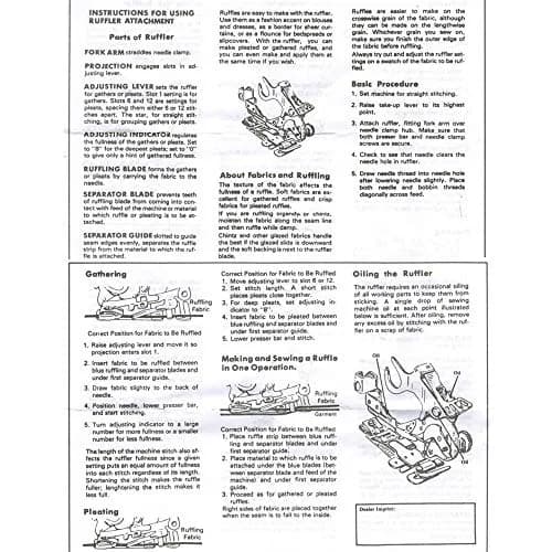 Youngine Ruffler Sewing Machine Presser Foot | Adjustable Pleats & Ruffles Attachment for Low Shank Singer, Brother, Janome, Kenmore thumbnail 9