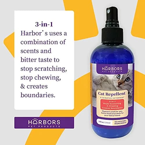 Harbor's Pet Products Cat Scratch and Chewing Deterrent Spray 236ml (8 Fl Oz) | Safe Essential Oil Formula for Furniture and Plants thumbnail 2