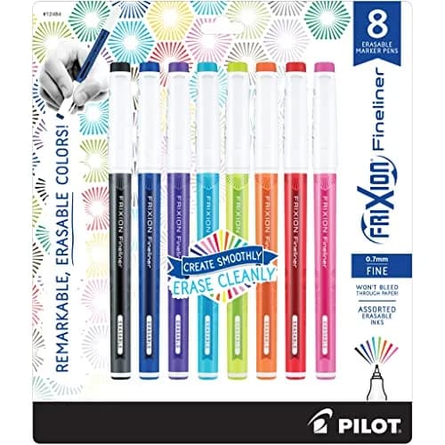 PILOT FriXion Fineliner Erasable Marker Pens 8-Pack | Smooth Ink Flow, Fade-Resistant thumbnail 1