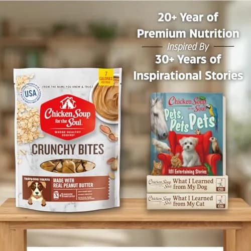 Chicken Soup for the Soul Pet Food - Crunchy Bites Dog Treats - Chicken & Peanut Butter, 340g | Real Ingredients, No Artificial Flavors thumbnail 5