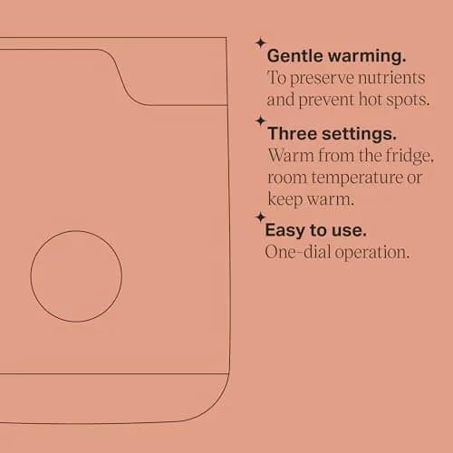 Tommee Tippee Easiwarm Bottle Warmer, Automatic Timer, One-Dial | Fast, Safe & BPA-Free Baby Bottle Heating thumbnail 5