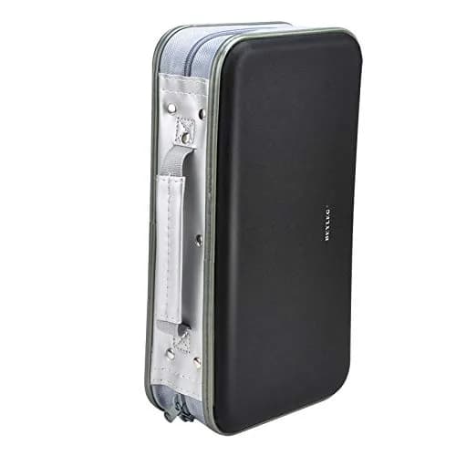 Wismart CD DVD Wallet 96 Capacity Heavy Duty Hard Shell Organizer Black | Protects Discs & Fits 96 DVDs thumbnail 1