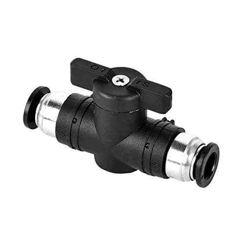 beduan Pneumatic Ball Valve 1/4" x 1/4" OD Push to Connect Fitting Quick Connect Union | Air Flow Control Valve thumbnail 1