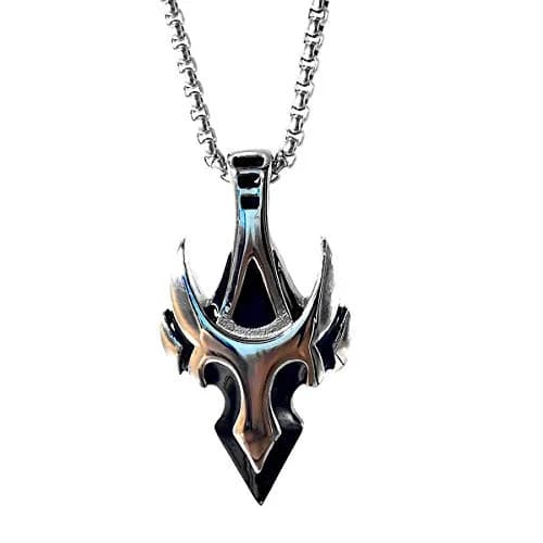 Leprato Viking Talisman Necklace for Men Norse Mjolnir Wolf Compass Valknut Amulet Pendant 24 inch thumbnail 1