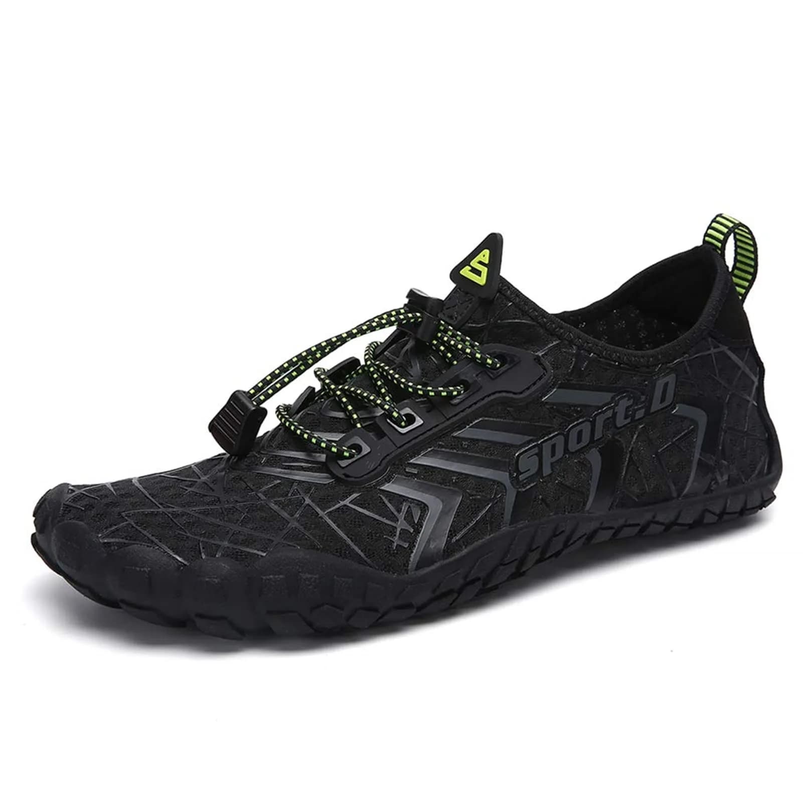 UBFEN Water Shoes for Men and Women | Quick Dry, Anti-Slip, Breathable (25ml/0.811 Fl Oz) | Suitable for Beach & Water Sports — Black