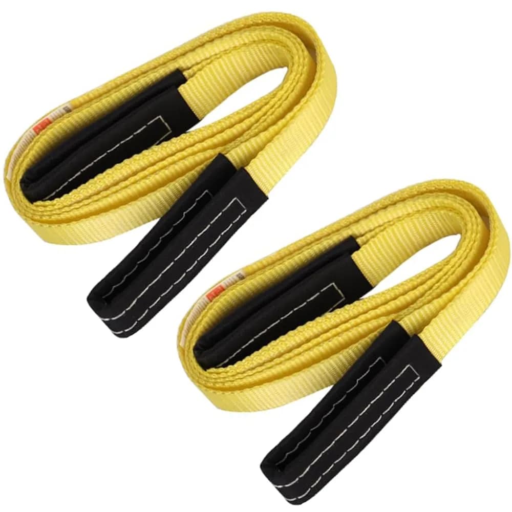 XSTRAP STANDARD 2PK 1"x8' Lift Sling Straps Wear Guard End Heavy Duty Strap | 4000 lbs Breaking Strength - main product image