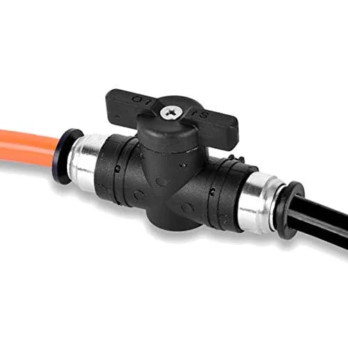 beduan 5/16" x 5/16" OD Push to Connect Ball Valve Union | Air Flow Control Fitting thumbnail 5