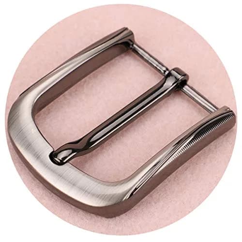 McFanBe 1.5 Inches (38 mm) Belt Buckle Single Prong Square Replacement Buckle for Men Women Belt (Grey03) | Alloy Metal Buckle for 38mm Straps thumbnail 2