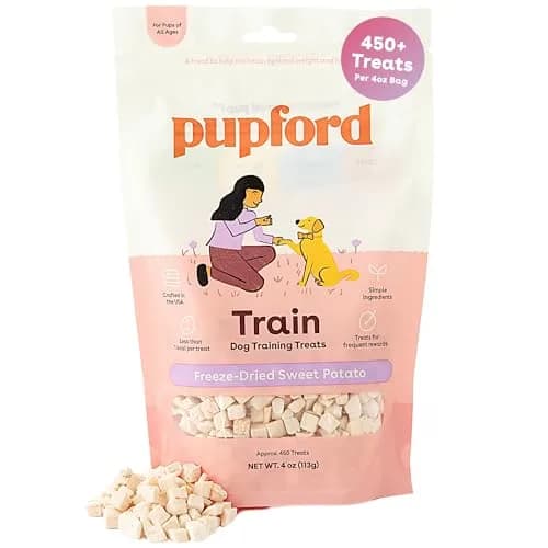 Pupford Freeze Dried Dog & Puppy Training Treats Sweet Potato | All Natural, Low Calorie, 4 oz thumbnail 1