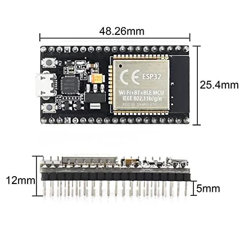 KeeYees ESP32S ESP32 Development Board 38PIN Dual Core WiFi + Bluetooth | 2PCS, 512MB SRAM, Arduino Compatible thumbnail 6