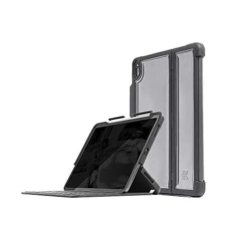 STM Dux Shell for iPad Pro 12.9 (3rd Gen) Supports Apple Keyboard Folio - Black | Military Drop-Test Certified thumbnail 1