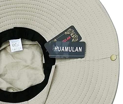 HUAMULAN Men 6" Wide Brim Sun Hat Summer Outdoor Women Bucket Fishing Hat | Large Shade & Foldable Design thumbnail 7