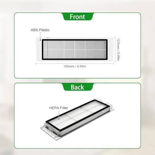 Neutop Replacement Kit Compatible with Roborock S6 S5 S4 E35 E25 E20 | 2 Main Brushes & HEPA Filters for Xiaomi Vacuum thumbnail 4