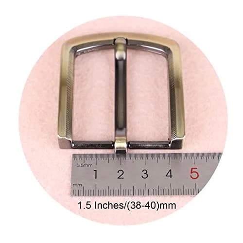 McFanBe 1.5 Inches (38 mm) Belt Buckle Single Prong Square Replacement Buckle for Men & Women | Alloy Metal, Bronze Finish thumbnail 5