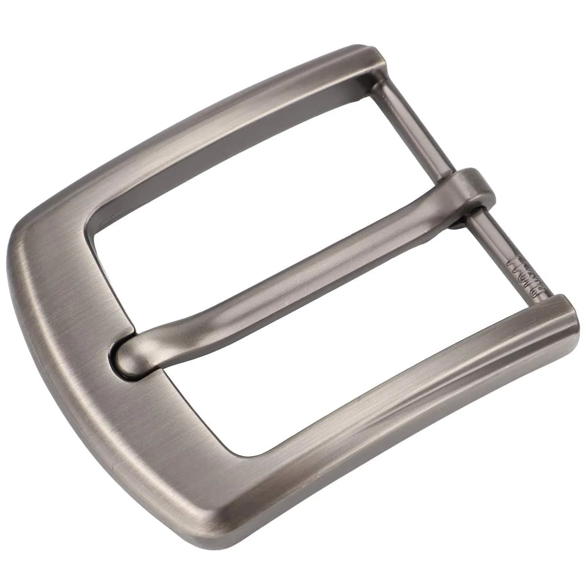 McFanBe Single Prong Belt Buckle for Men & Women, 1.5 Inches (38-40 mm) | Grey Alloy Replacement Buckle