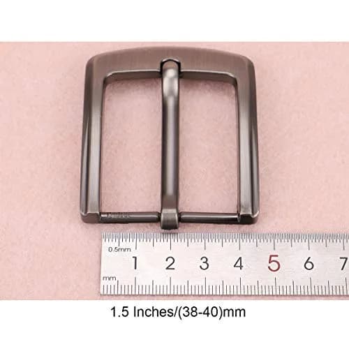 McFanBe Single Prong Belt Buckle for Men & Women, 1.5 Inches (38-40 mm) | Grey Alloy Replacement Buckle thumbnail 5