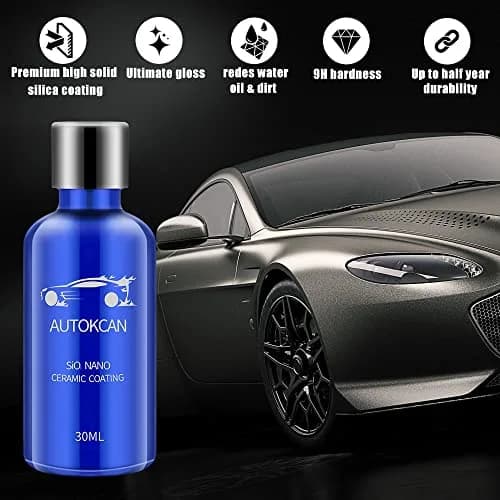 Autokcan Nano Ceramic Coating 30ML | Hydrophobic, Anti-Scratch, High Gloss Car Protection thumbnail 2