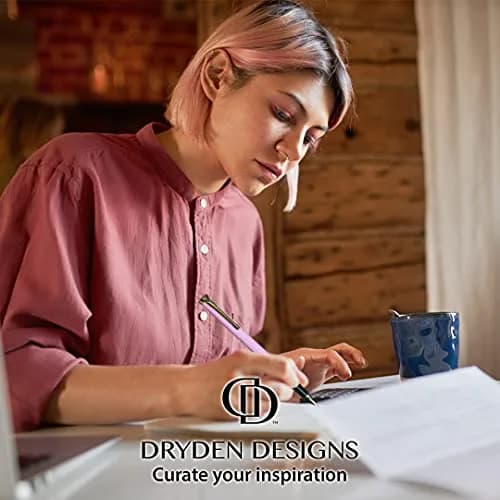 Dryden Designs Fine Nib Fountain Pen - Pink, 0.5mm Line Size | Smooth Elegant Writing with 24 Ink Cartridges thumbnail 6
