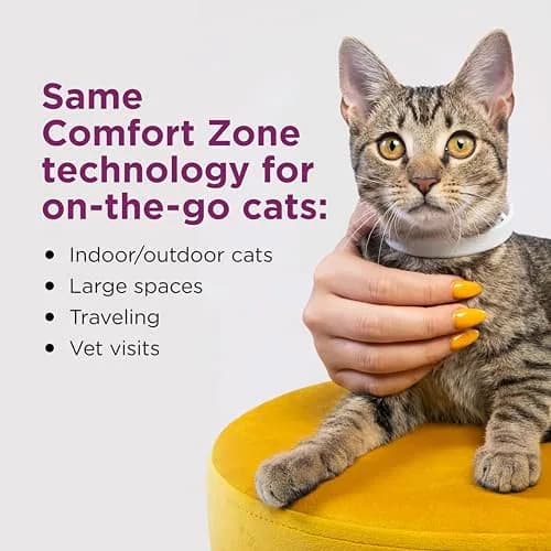 Comfort Zone Cat Calming Collar Savings Pack, 1 30-Day Collar | Drug-Free Pheromone Relief for Cat Anxiety thumbnail 3
